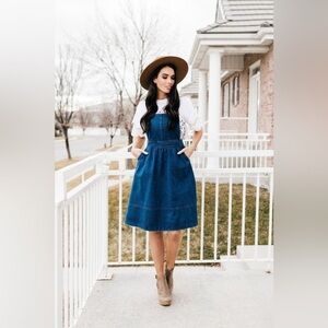 {Mo:Vit} Overall style denim dress Size: S